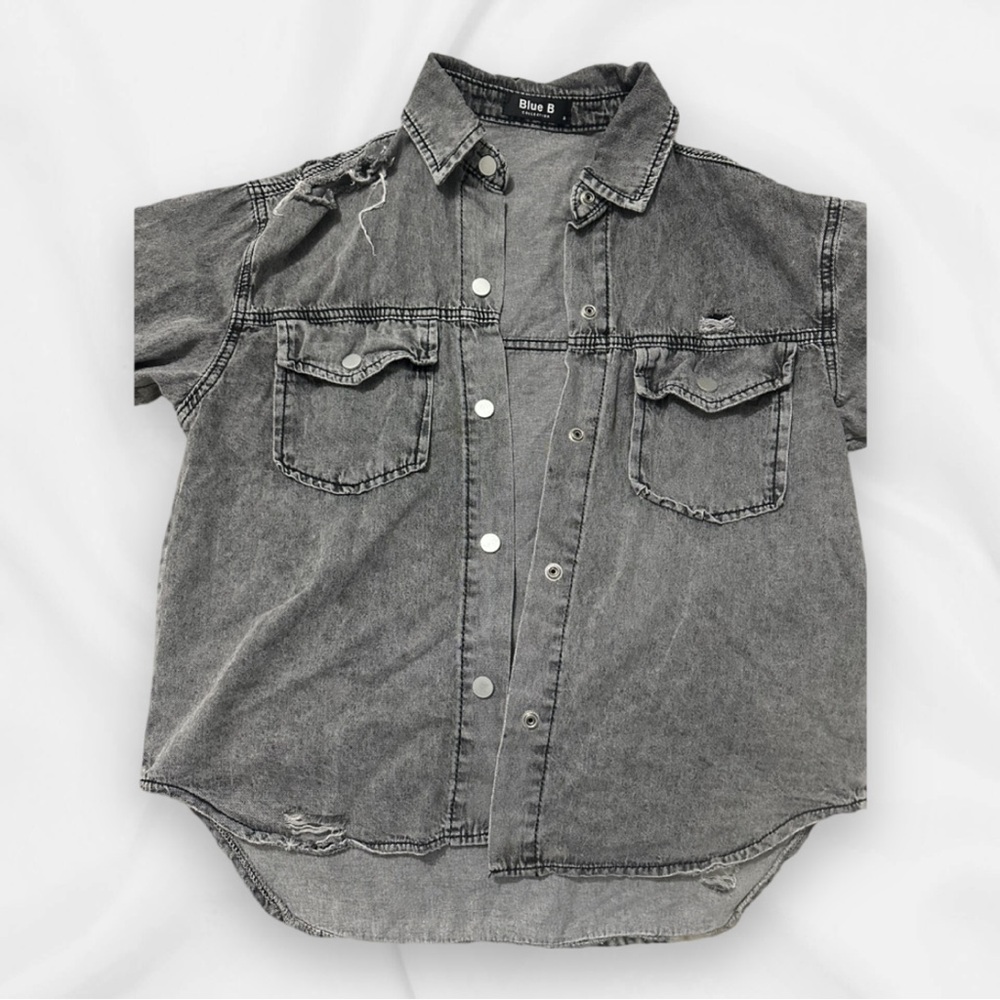 Grey Denim Jacket - Picture 3 of 3